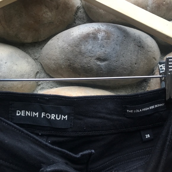 Denim Forum Lola High Rise Skinny Jeans 28 - Picture 4 of 8